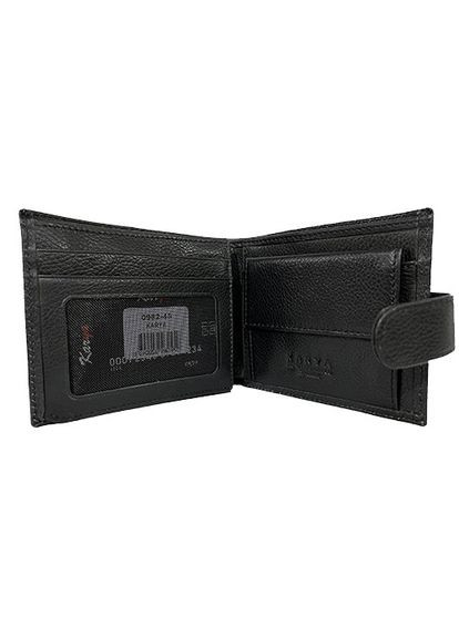 Чоловіче портмоне з натуральної шкіри чорного кольору Karya (336377980)