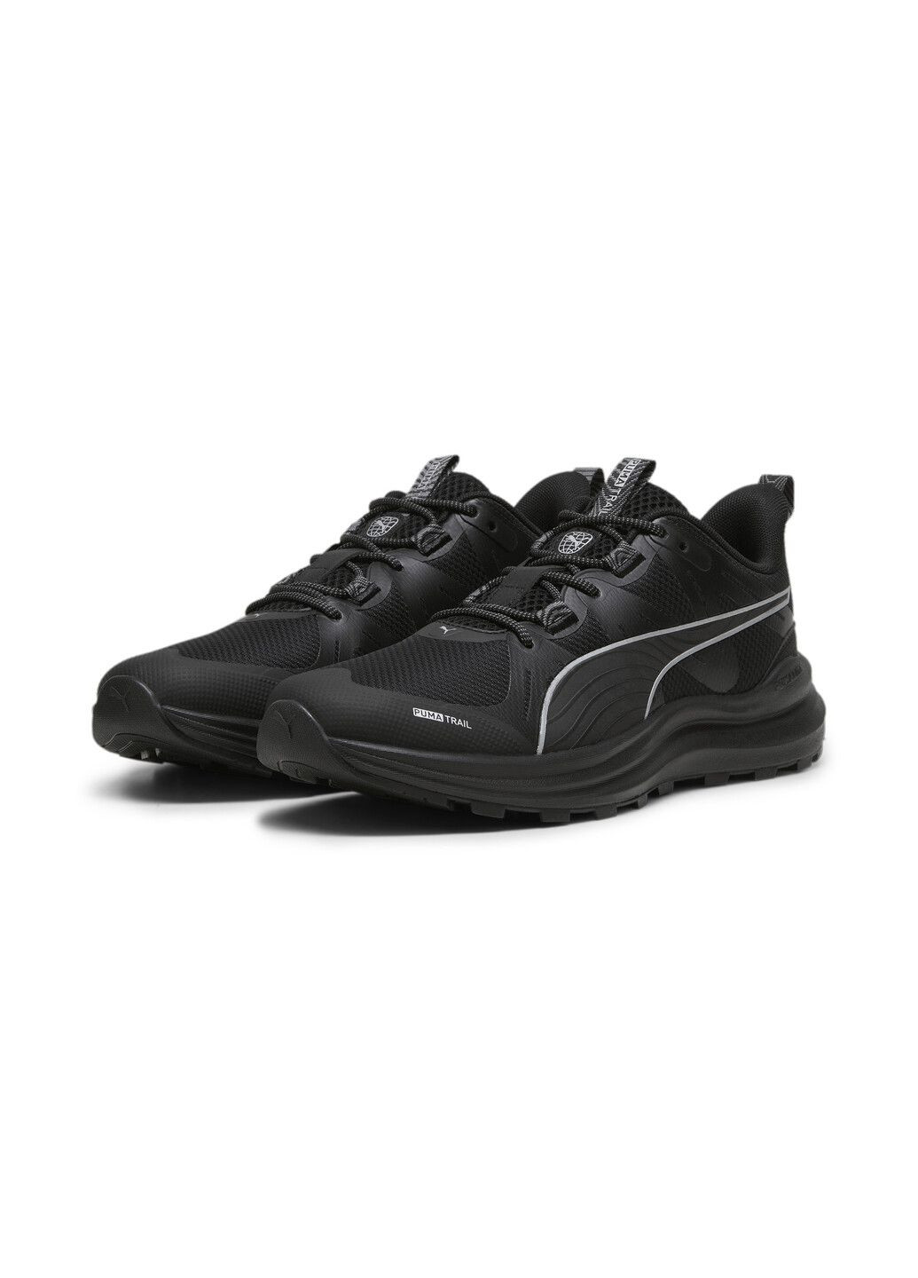 Чорні всесезонні кросівки reflect lite trailrunning shoes Puma