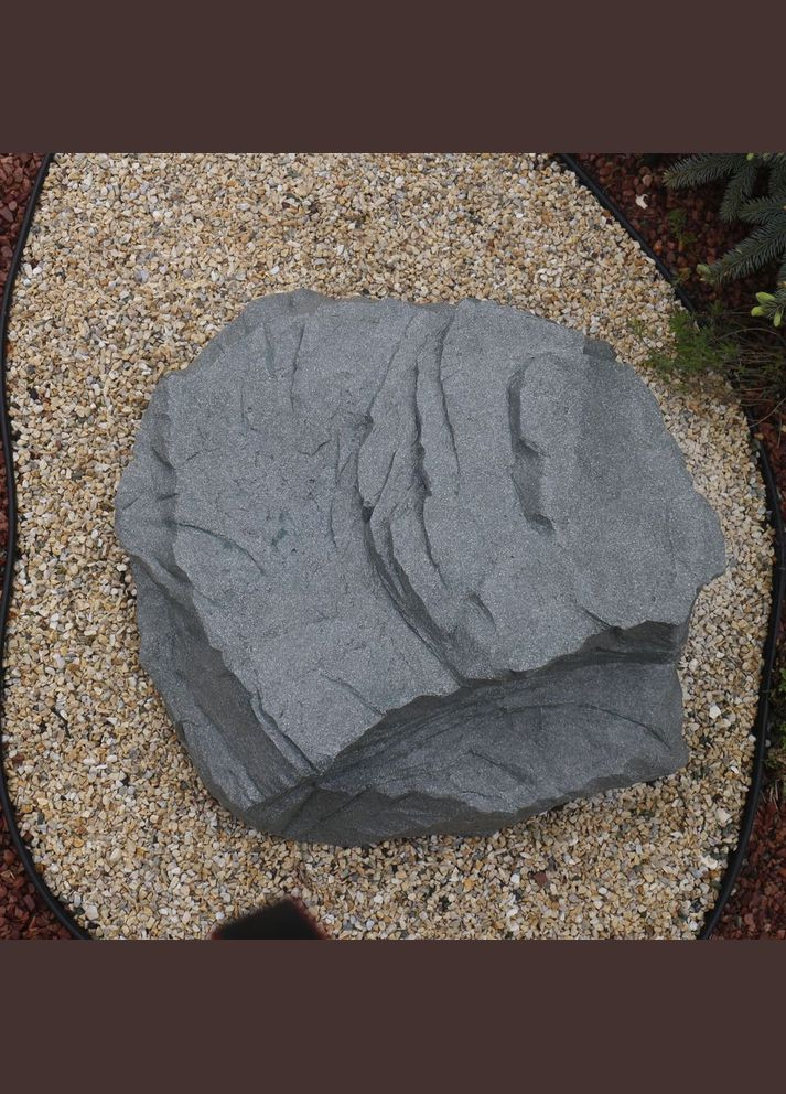 Ландшафтний Валун (камінь) зелений граніт 79х77х38 см (ССПГ000092 ) Гранд Презент (285720632)
