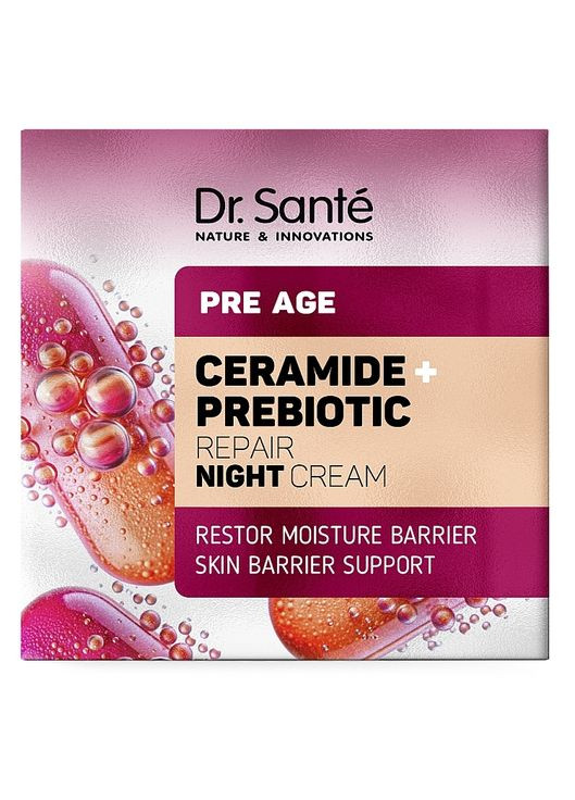 Восстанавливающий крем для лица "Керамид + Пребиотик" Pre Age Cream 50ml (1457199-34328143) Dr. Sante (368666487)