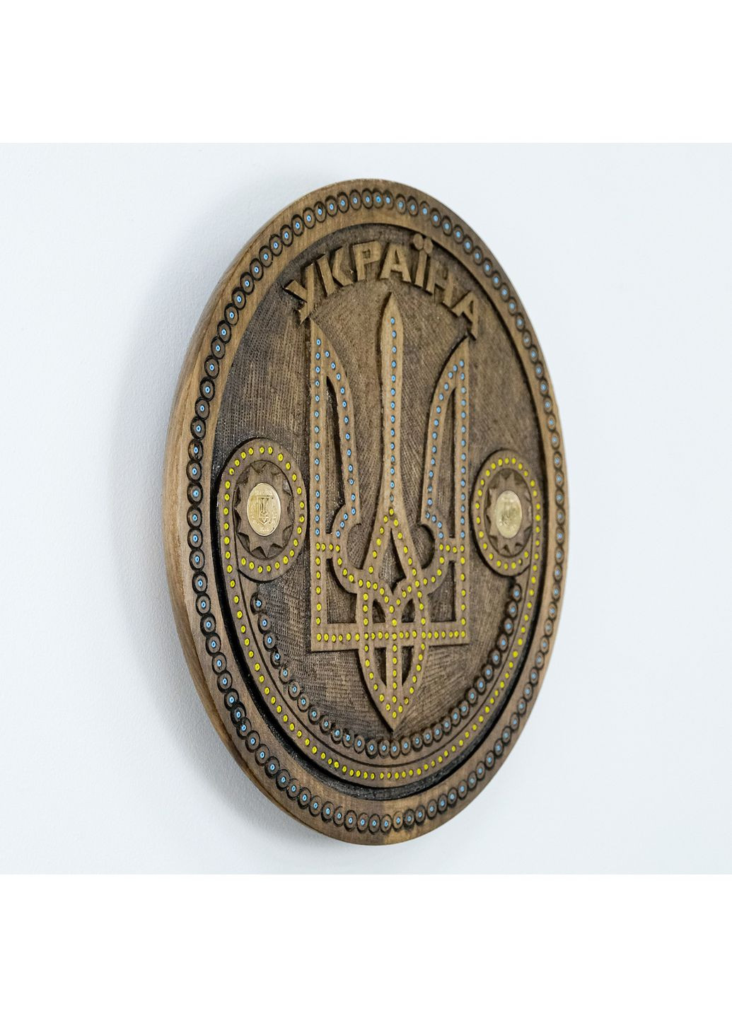 Тариль "Украина" натуральное дерево Д35см (ТЛ-050) Гранд Презент (367182908)