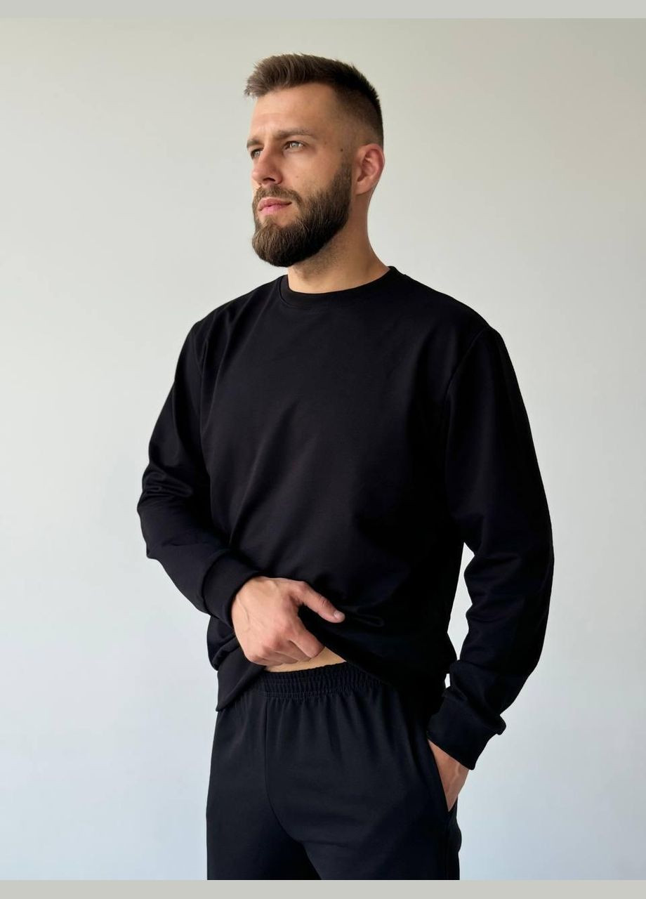 Світшот чорний No Brand (367982232)