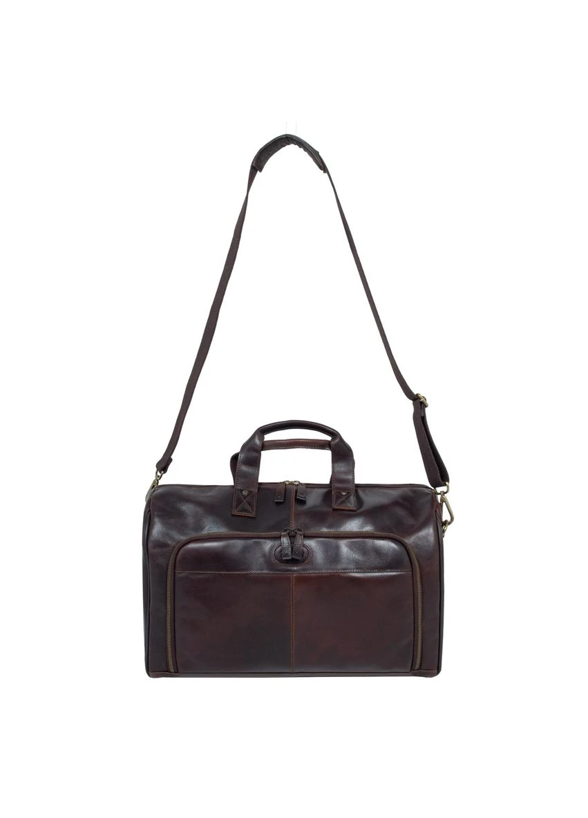 Мужская дорожная сумка Leather 8150 Brown Ashwood (311203354)