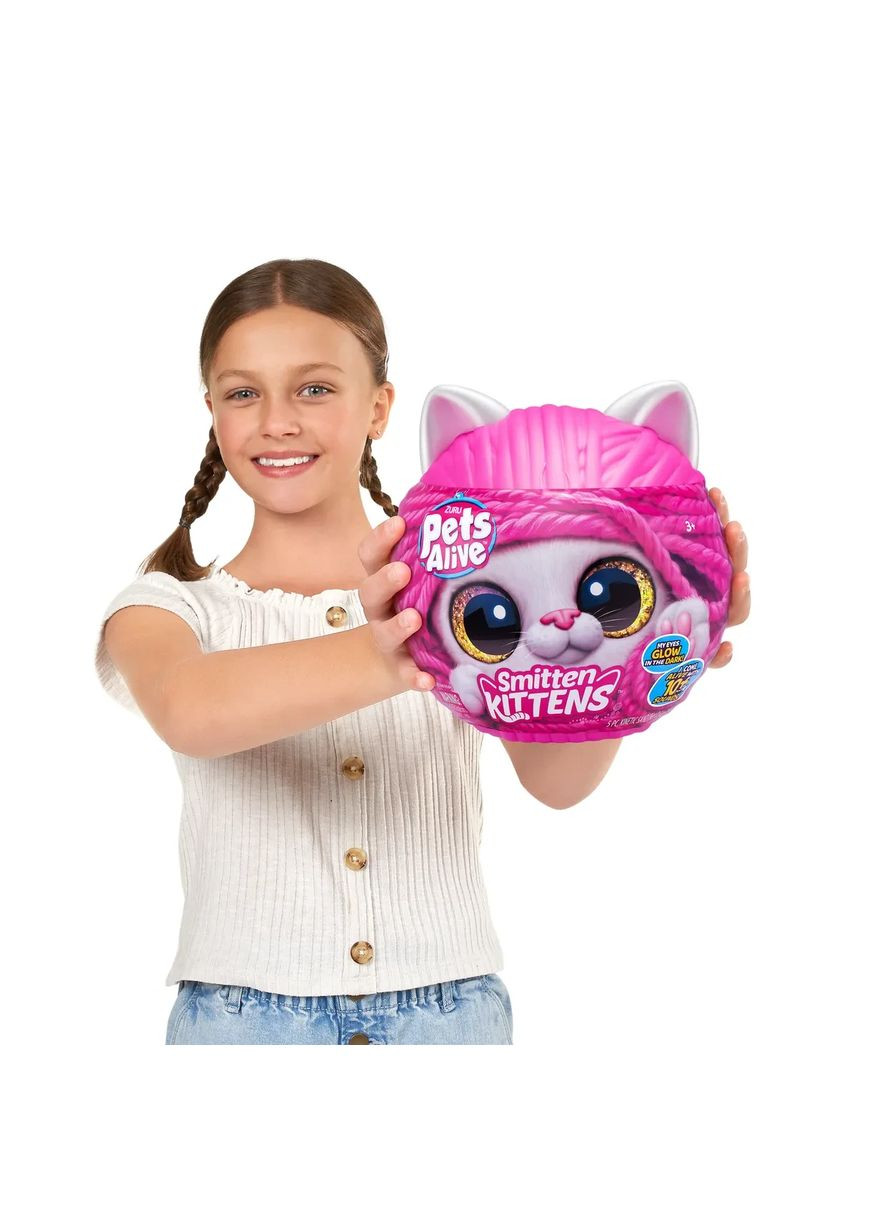 Интерактивная Британская кошка Сисси Мягкая игрушка Игривые котята Оригинал Pets Alive Smitten Kittens Sissy Zuru (365251762)