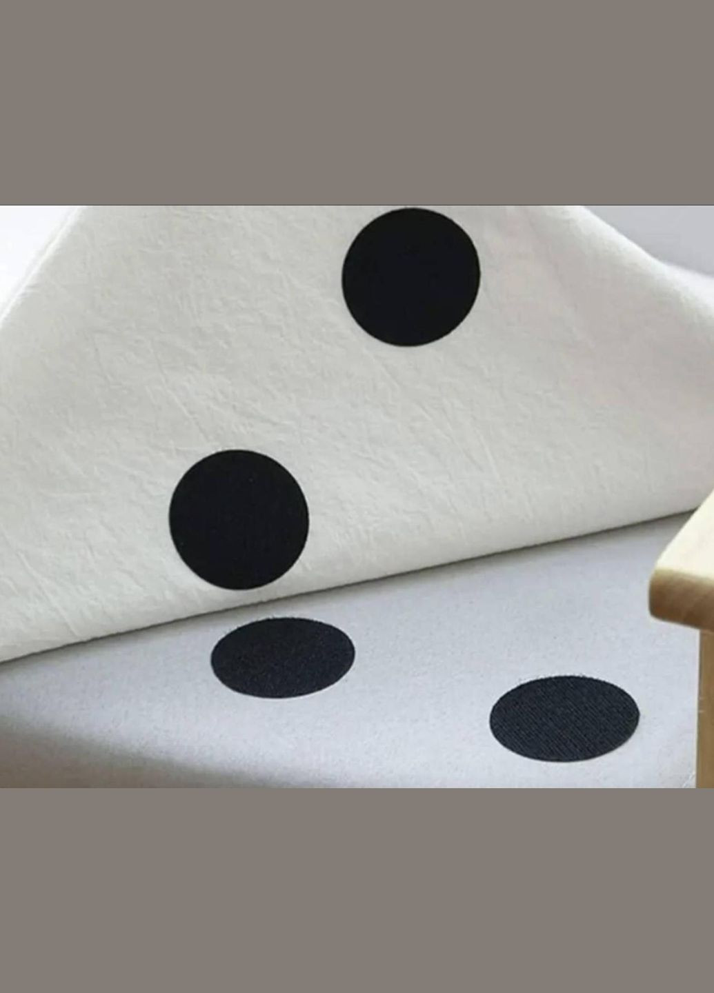 Фиксаторы Липучки универсальные противоскользящие для ковра покрывала диванных подушек 5 штук Черный CHOICE (317297573)