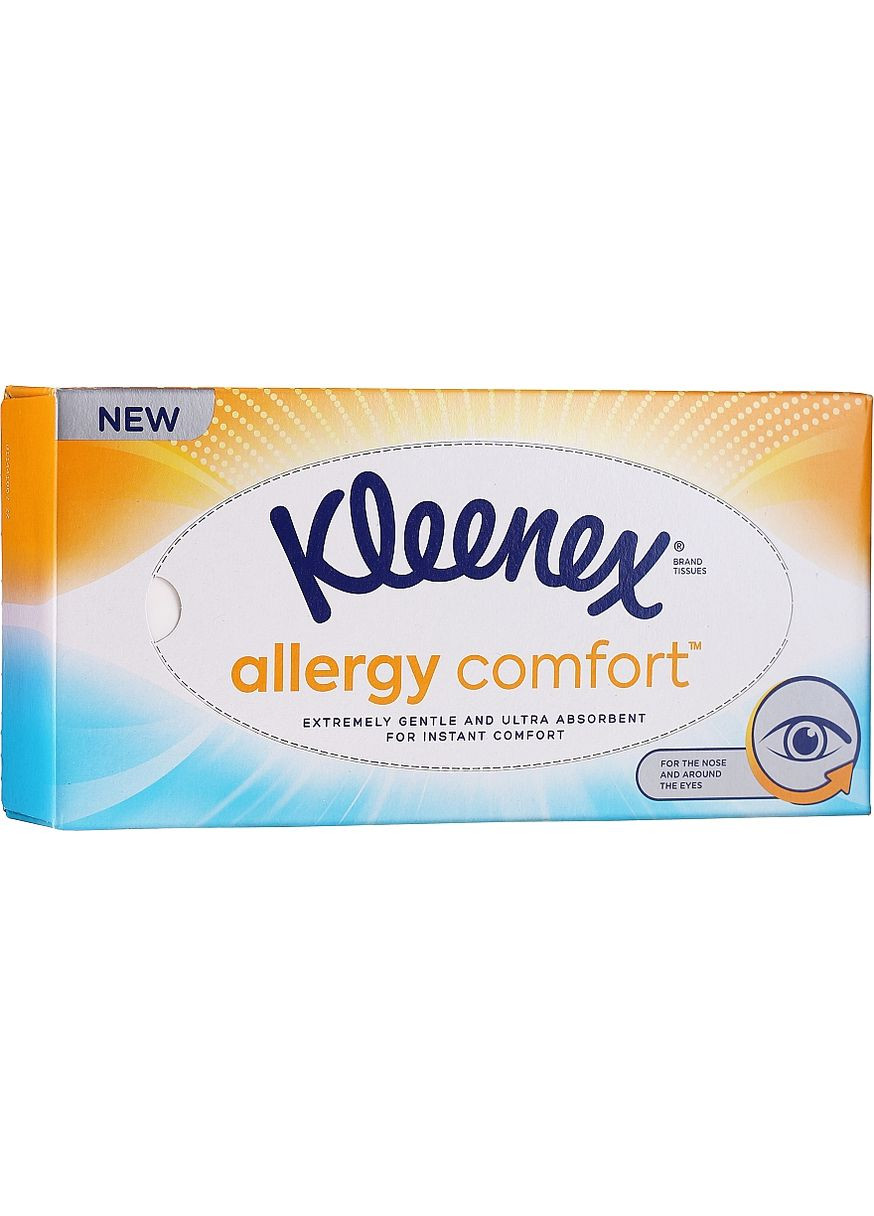 Салфетки трехслойные, 56 шт. Allergy Comfort 56шт (1034539-47438) Kleenex (368615176)