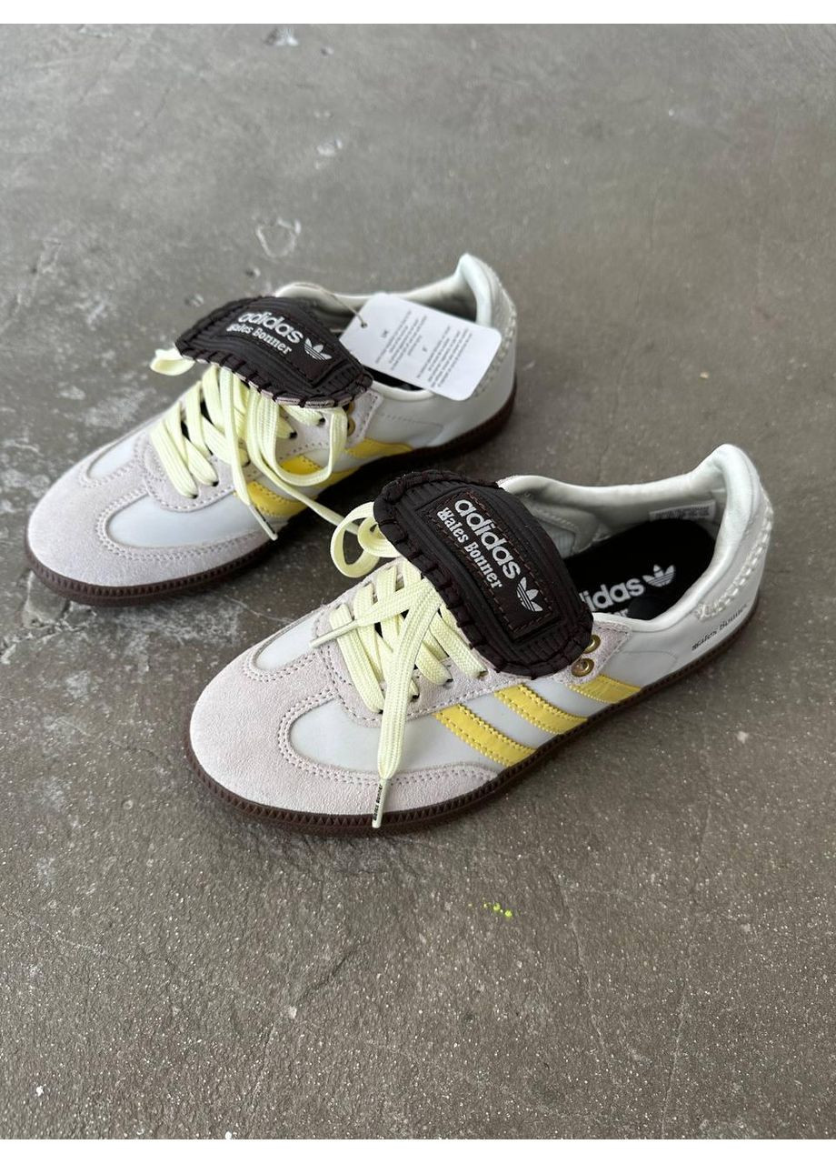 КРОСІВКИ ЖІНОЧІ ADIDAS SAMBA X WALES BONNER YELLOW АДІДАС САМБА No Brand бежеві демісезони (367171111)