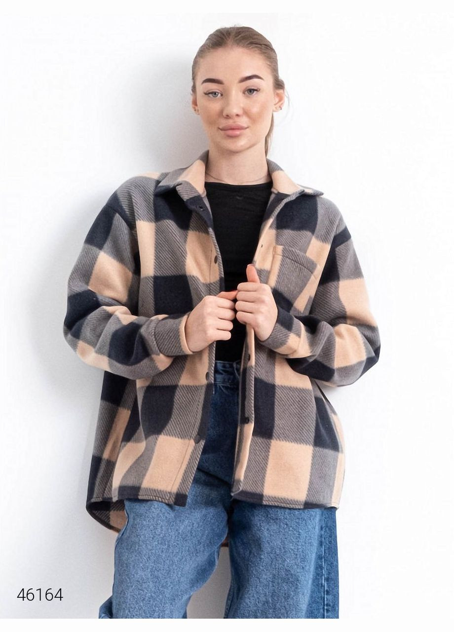 Сорочка жіноча флісова в клітинку Liton (316115302)