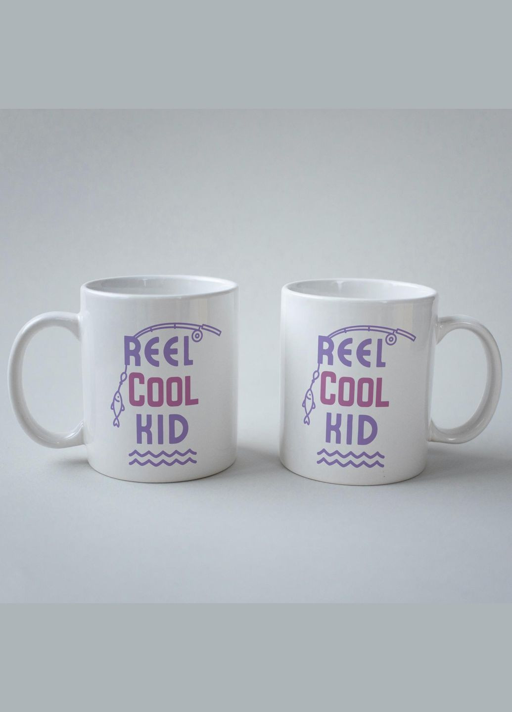 Кружка з принтом "Reel Cool Kid" 330 мл Біла No Brand (324262442)