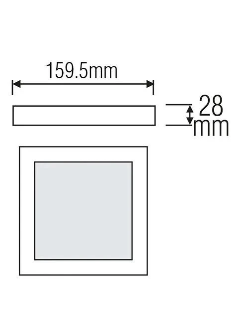 Светильник накладной "ARINA-12" 12W 6400k Horoz Electric (400425582)