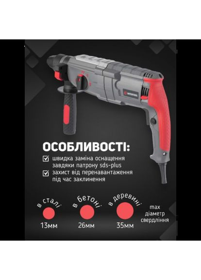 Перфоратор прямой 850 Вт (DT-0180) Intertool (335048938)