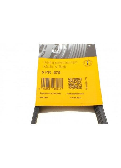 Ремень поликлин. DAEWOO LANOS седан (KLAT) 1.5 1.6 16V (Пр-во ) 5PK875 ContiTech (366207817)