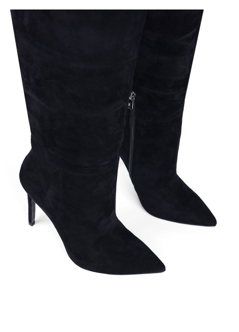 Осенние женские сапоги tyt355-2188-1 черный замша MiaMay