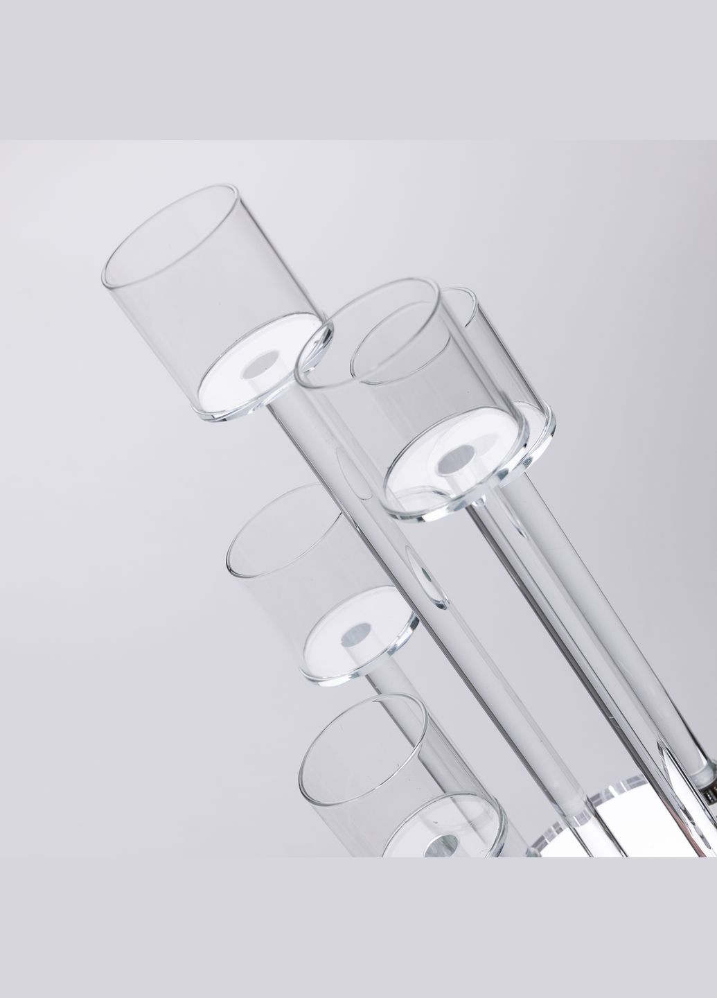 Підсвічник декоративний на 5 свічок скляний 38 см Yiwu (328603946)