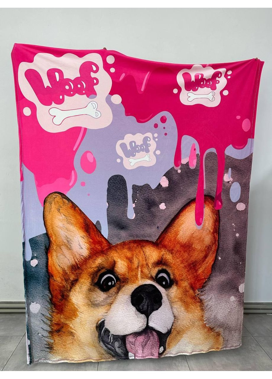 Плед Коргі 3D якісне покривало з 3D малюнком розмір 160х200 Україна ТД (369659748)