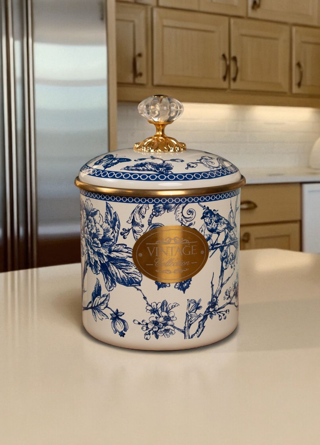 Ємність з кришкою емальована "Navy", 1.25л No Brand (358203546)