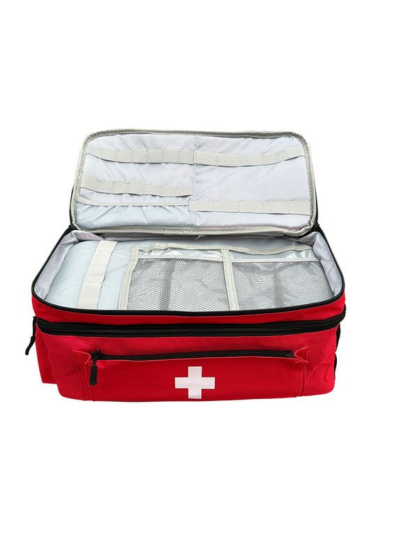 Аптечка, сумка-органайзер для медикаментов Большая 40 x 23 см не промокает Красная ( код: IBC001R ) Profi Care (348321804)