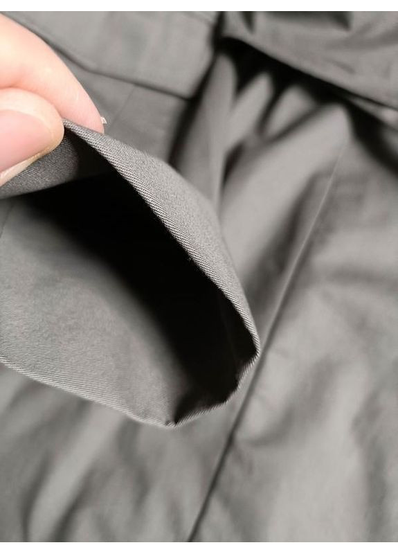 Оливковое (хаки) габардиновое платье-рубашка Zara