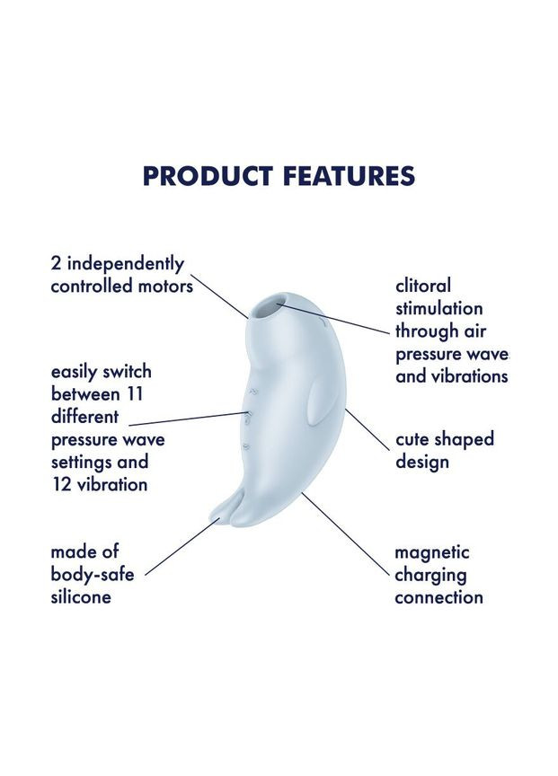Вакуумный клиторальный стимулятор с вибрацией Seal You Soon, 2 независимых мотора - CherryLove Satisfyer (332209586)