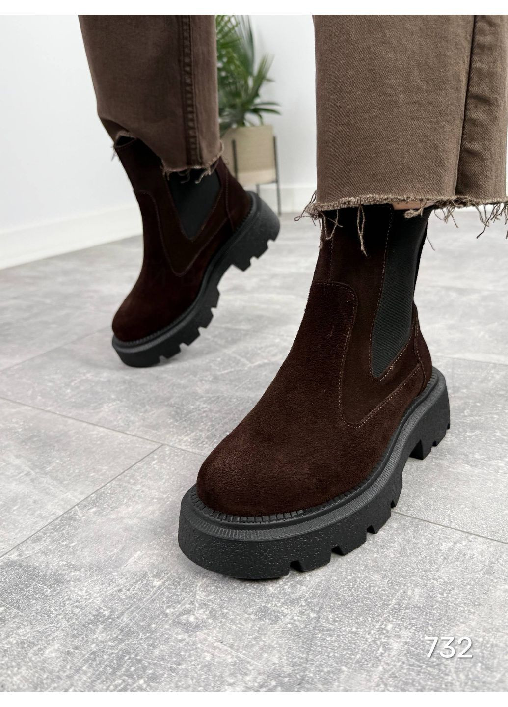 Коричневые осенние ботинки Vakko