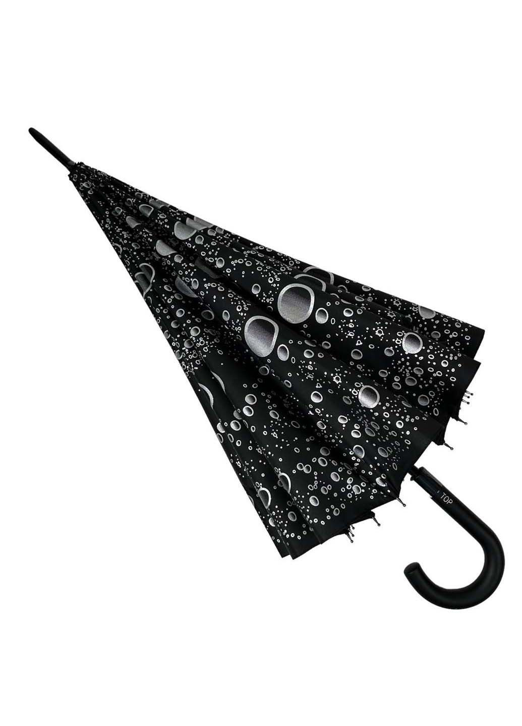 Женский зонт-трость на 16 спиц с абстрактным принтом Toprain (289977449)
