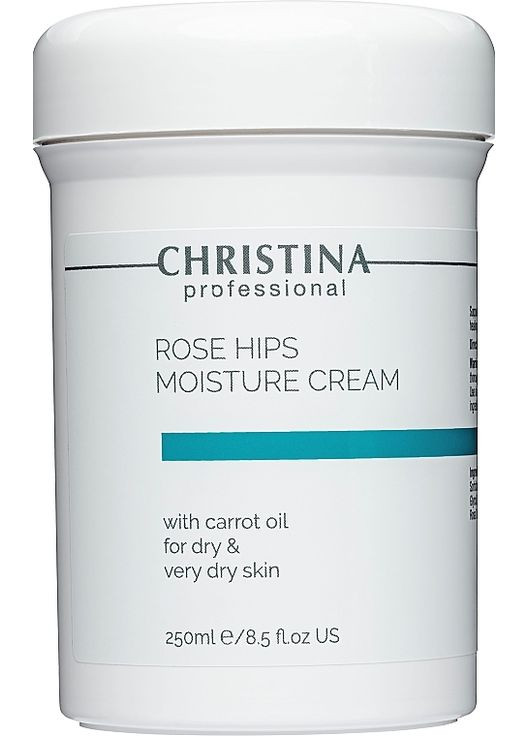 Увлажняющий крем с маслом шиповника и морковным маслом для сухой кожи Rose Hips Moisture Cream with Milk Oil 250ml Christina (368643155)