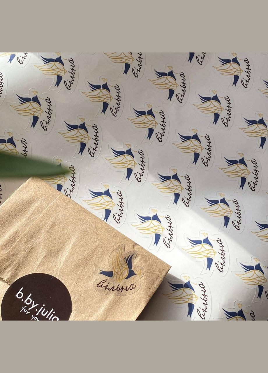 Фигурные прозрачные наклейки на оракале "Вольная" 3,6х3,1. No Brand (359398361)