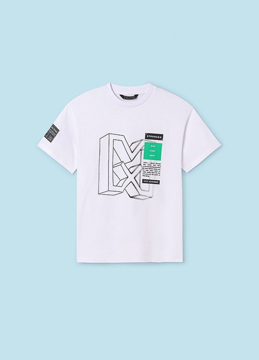 Белая футболка Mayoral