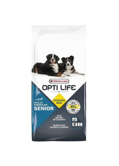 Сухой корм для пожилых собак средних, крупныхVersele-Laga Opti Life Senior Medium & Maxi с курицей 12.5 кг (5410340311585) Versele-Laga (341382545)