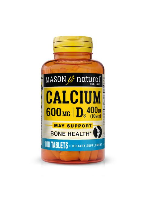 Calcium 600 mg Plus Vitamin D3 100 Tabs Mason Natural (291848634)