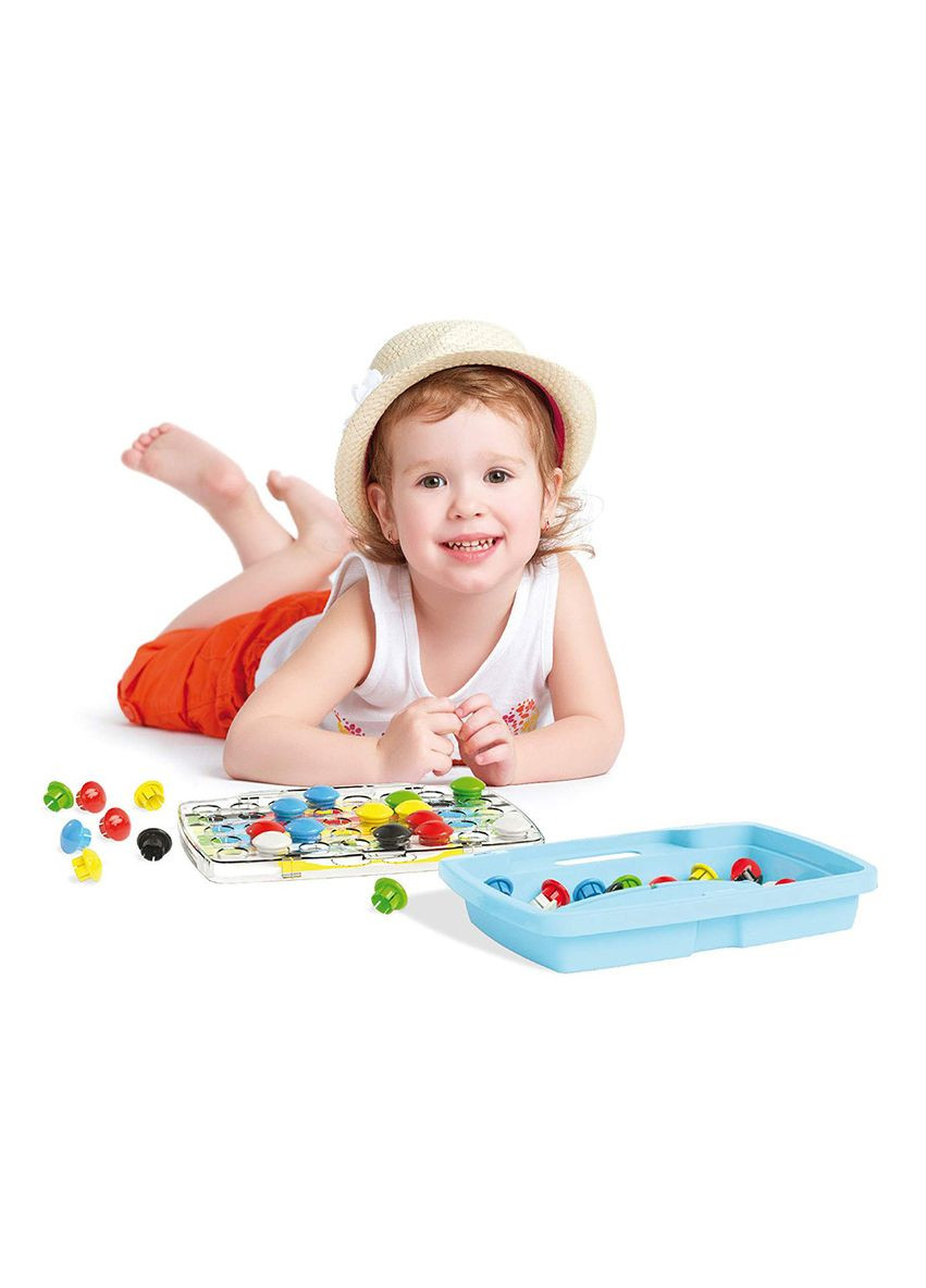 Набір — Длянятей Мозаїкою (48 Більших Фішок 33 мм + Дошка-Кейс) Quercetti (342752328)