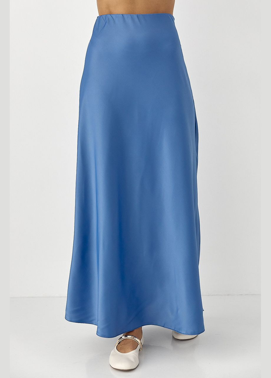 Атласна довга однотонна спідниця Lurex (326065773)