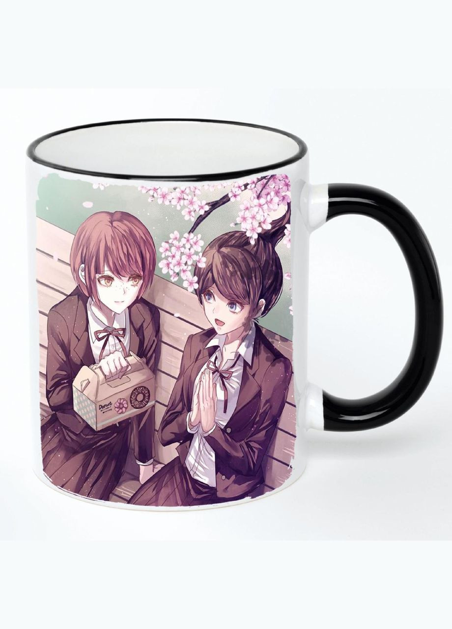 Чашка Данганромпа Аниме #002 (кружка, кружка) Белая с черной ручкой 330 мл No Brand (322713537)