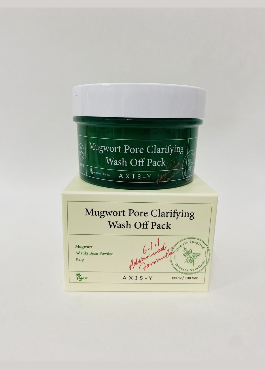 Глубоко очищающая глиняная маска Y Mugwort Pore Clarifying Wash Off Pack, 100 мл Axis (332200806)