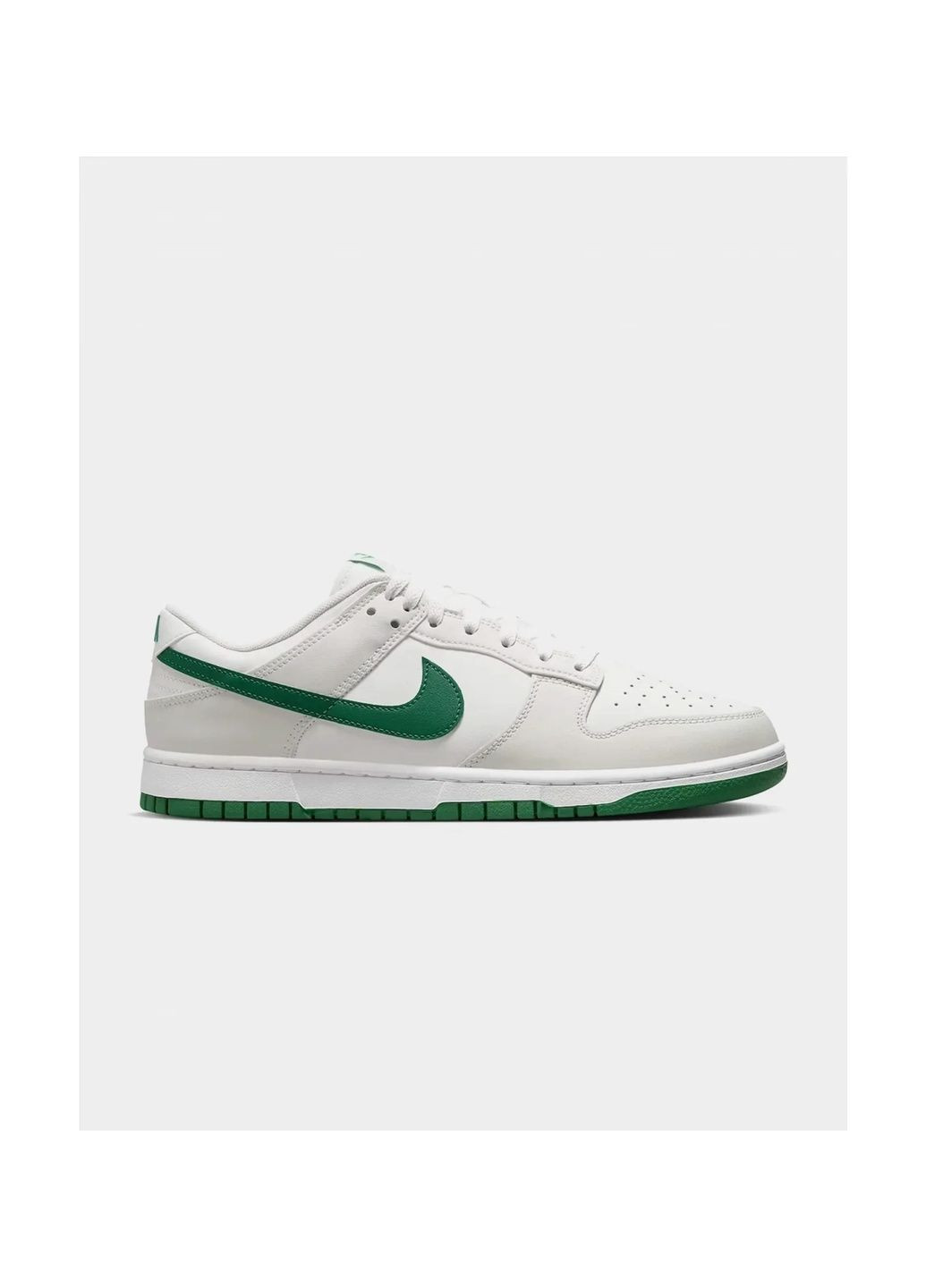 Білі кросівки чоловічі dunk low retro white/grey Nike