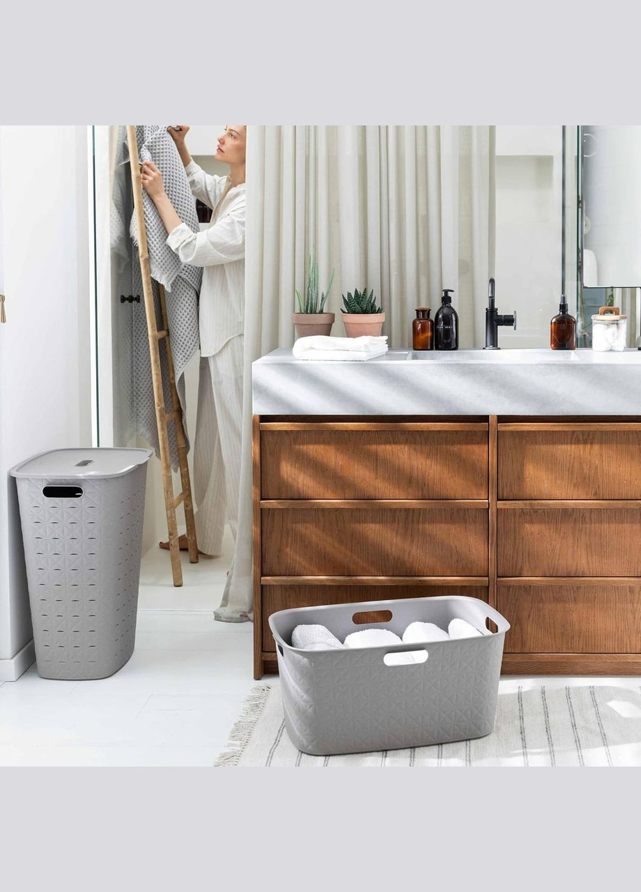 Корзина для белья пластиковая Softex 56 л (00571) Бежевая Curver (334004431)