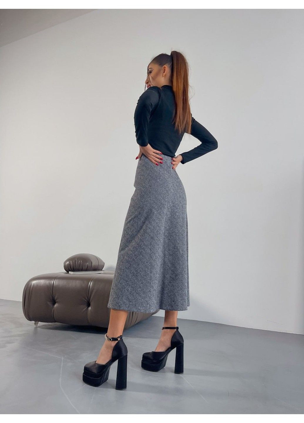 Серая юбка 200674 DIA COSA