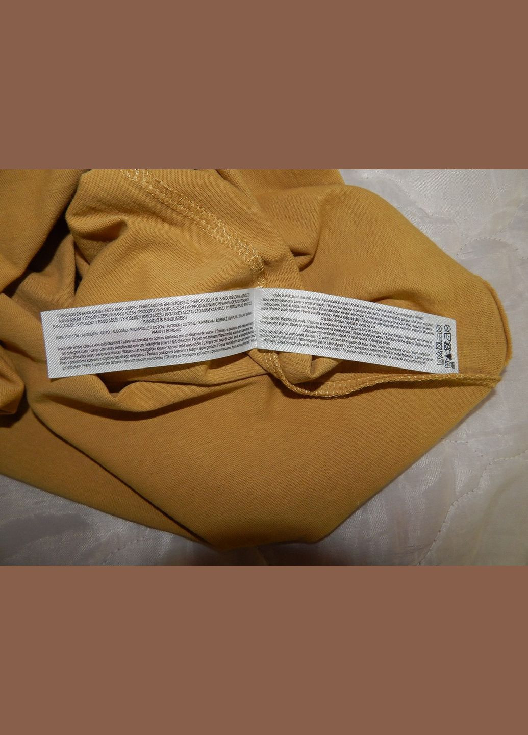 Комбинированная мужская футболка cares оригинал р.48 069fmls (только в указанном размере, только 1 шт.) Primark