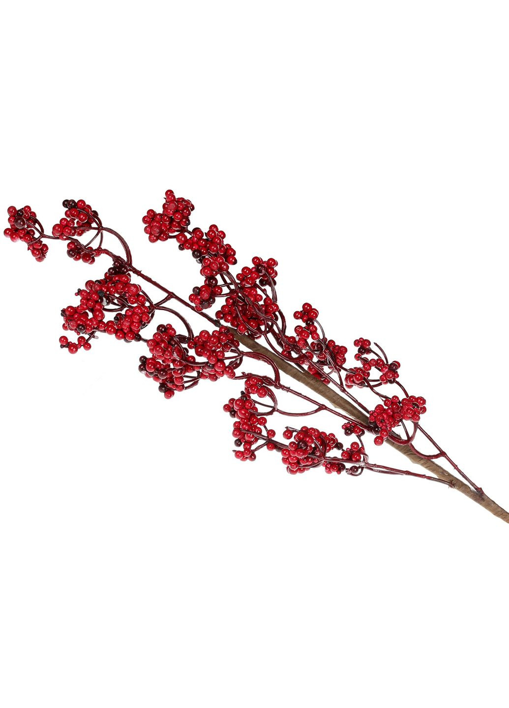 Декоративная ветвь с красными ягодами, 70см No Brand (311506366)