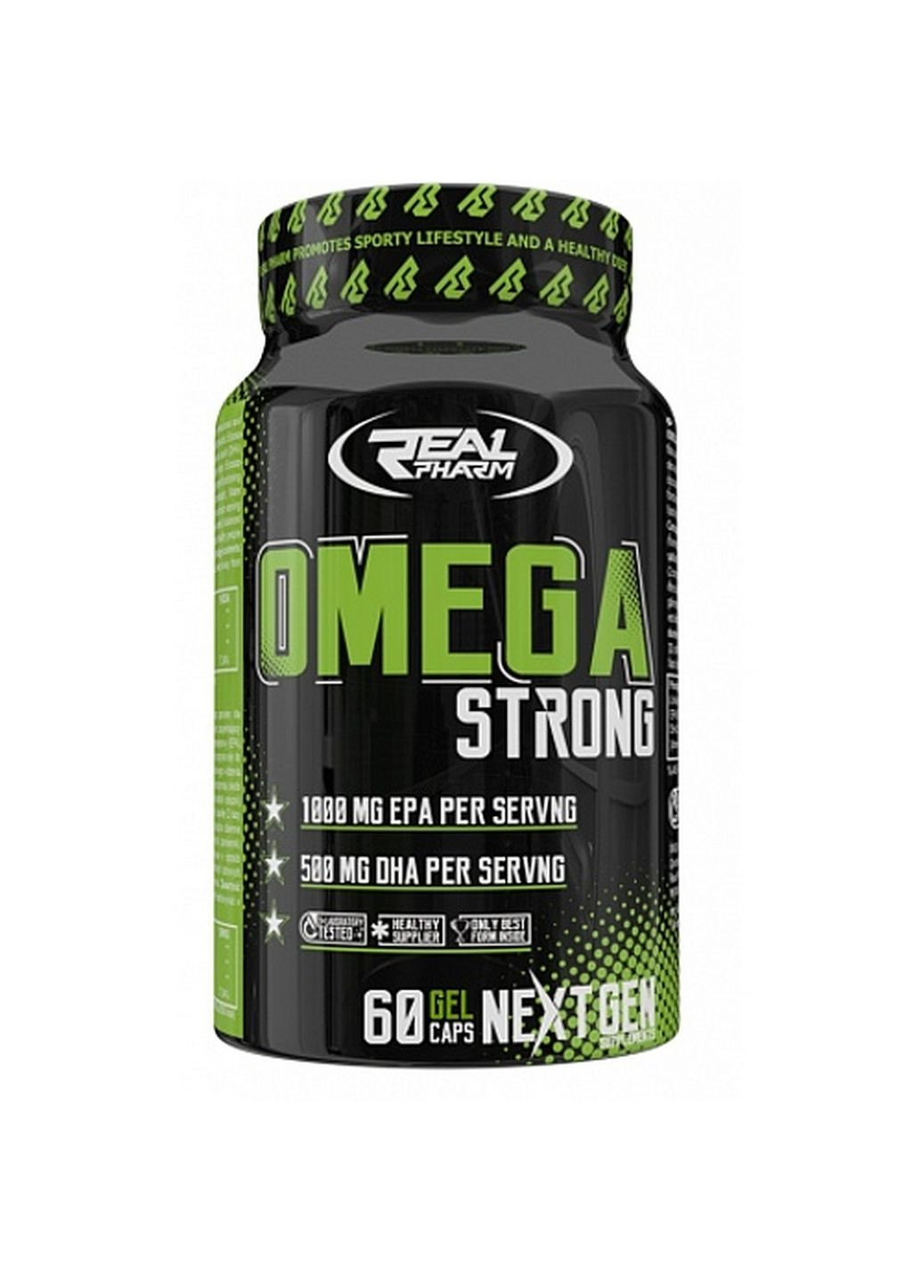 Жирные кислоты Omega Strong, 60 капсул Real Pharm (293418246)