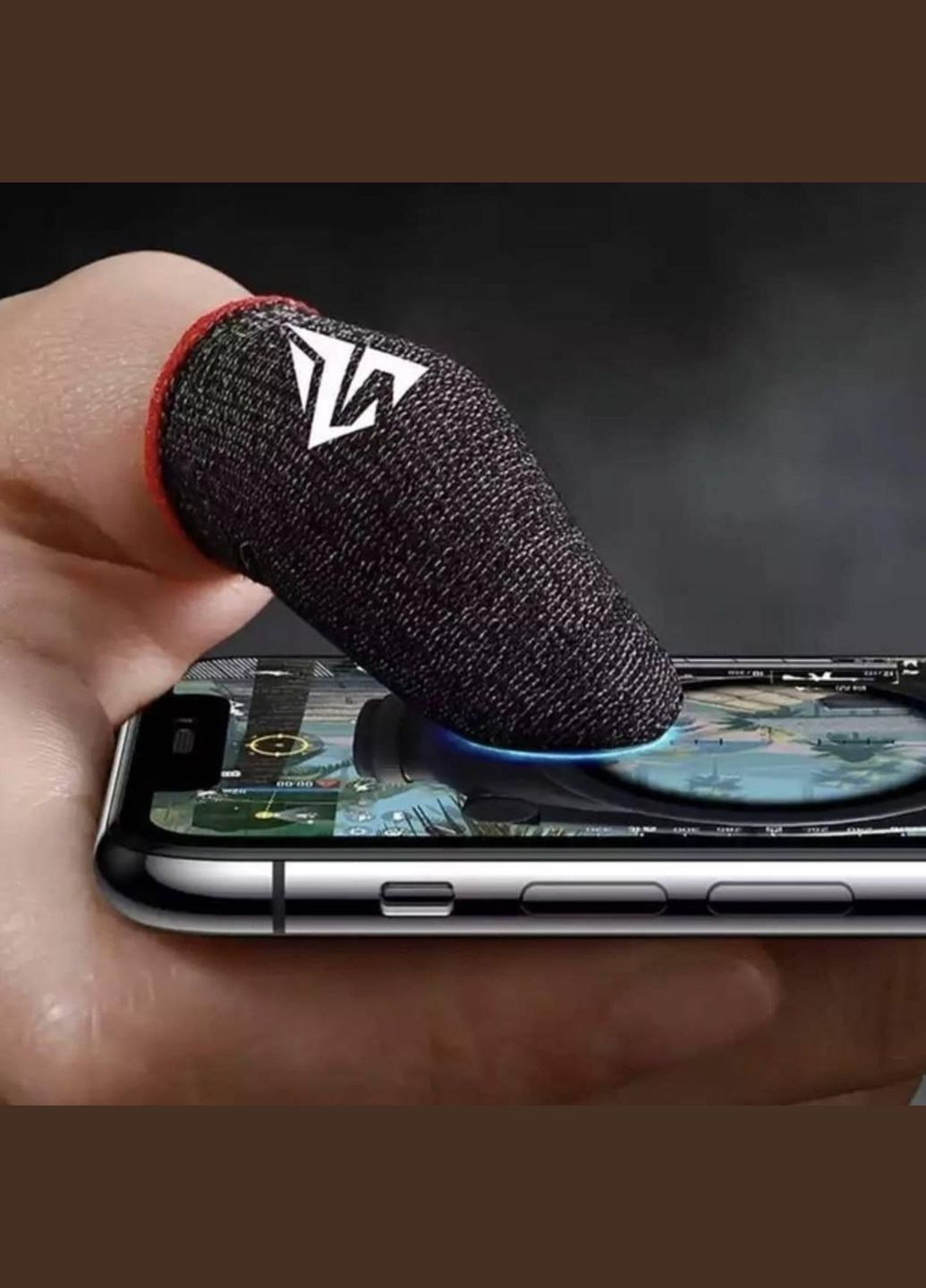 Киберспортивные сенсорные напальчники (носки) для игр на телефоне CoD 2 шт CHOICE (318453714)