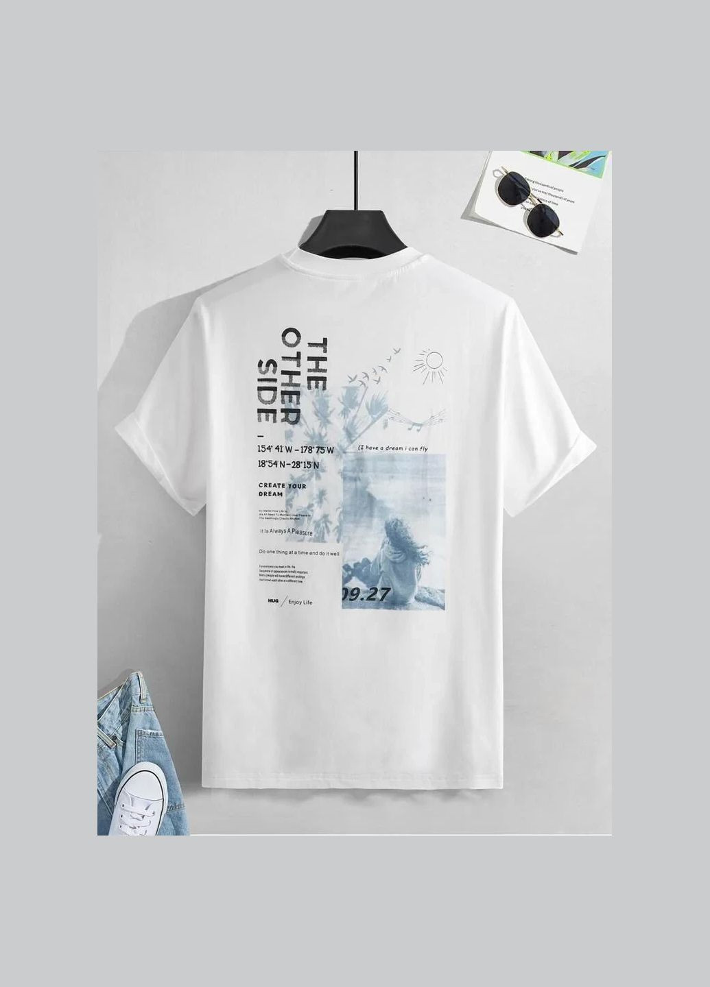 Футболка жіноча з принтом Біла 2664082095 No Brand - (341250057)