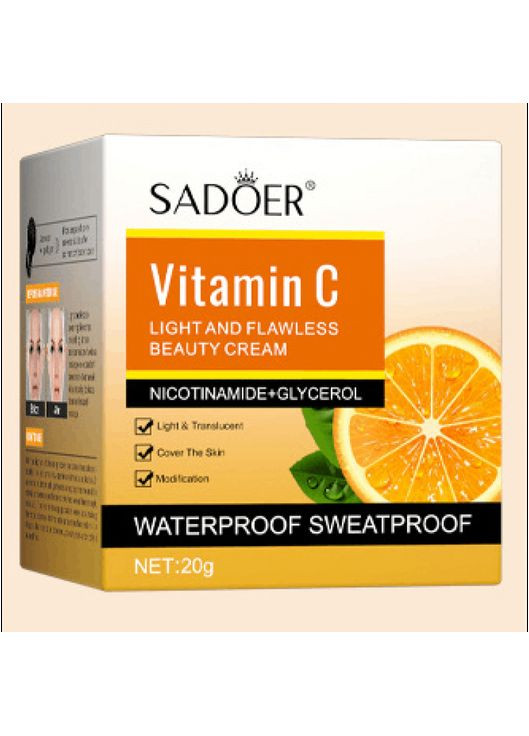 Кушон Vitamin C Flawless BB Cream, відтінок 01 Natural, 20 г SADOER (350349784)