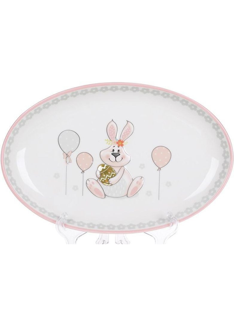 Блюдо керамічне "Веселий кролик" овальне 29х18.5см Bona (330018209)