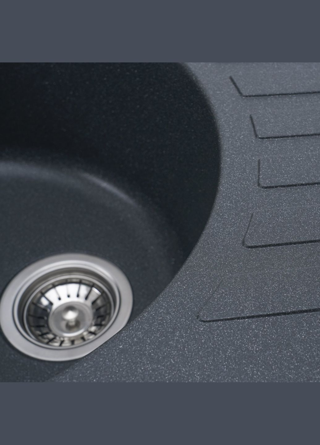 Гранитная мойка для кухни SOUL 6250 матовая Антрацит Valeso (358059099)