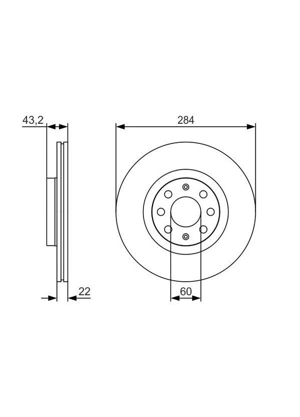 Гальмівний диск Bosch (390270868)