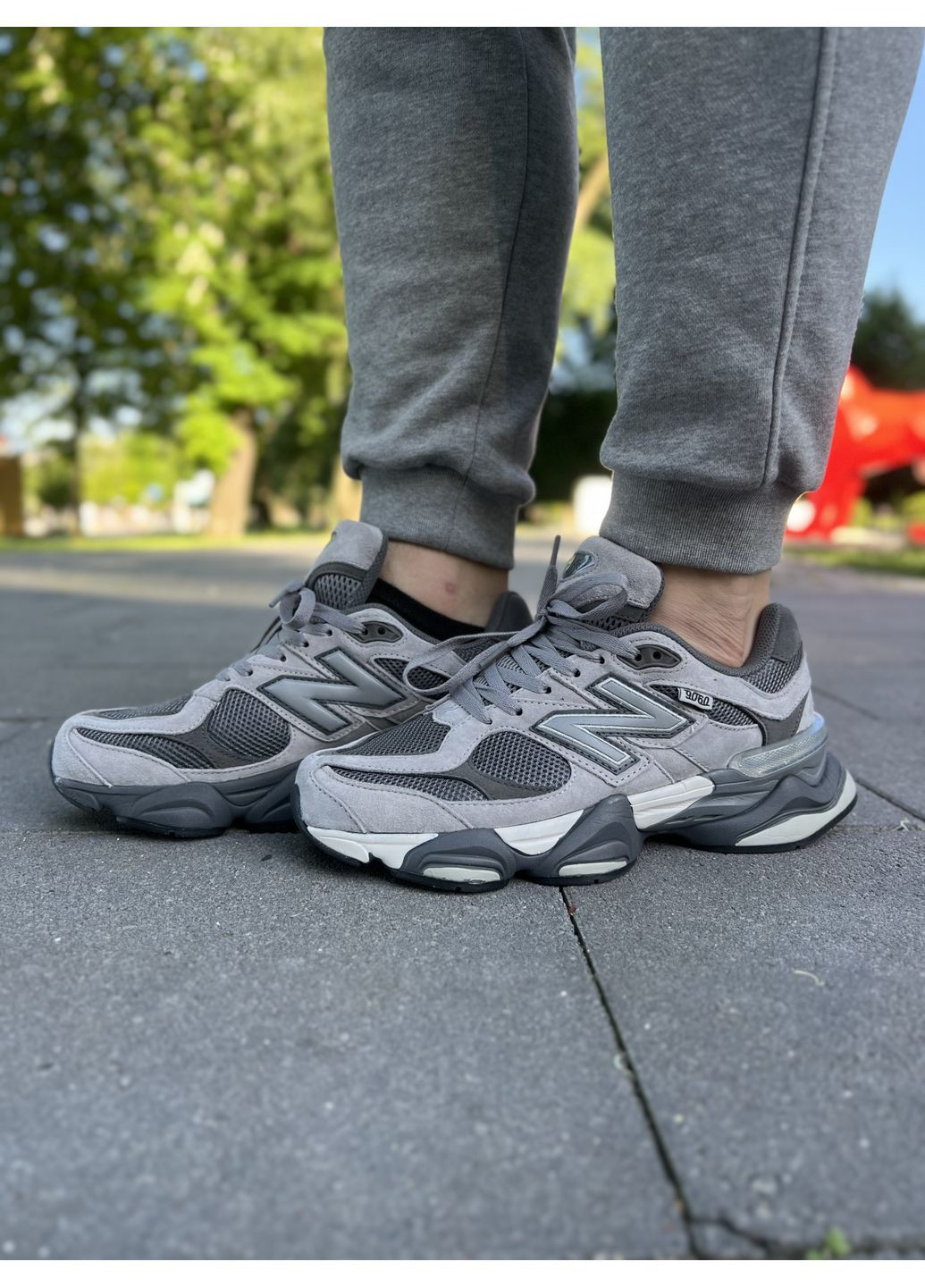 КРОССОВКИ ЖЕНСКИЕ NEW BALANCE 9060 X JOE FRESHGOODS DARK GRAY НЬЮ БЕЛАНС 9060 No Brand серые демисезоны (367174709)