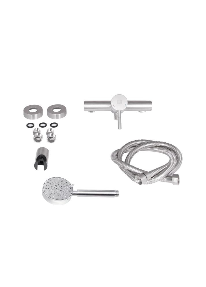 Змішувач для душу Aria (з душовим гарнітуром) (k35) LDARI010NKS43361 Nickel LIDZ 010 (323485824)