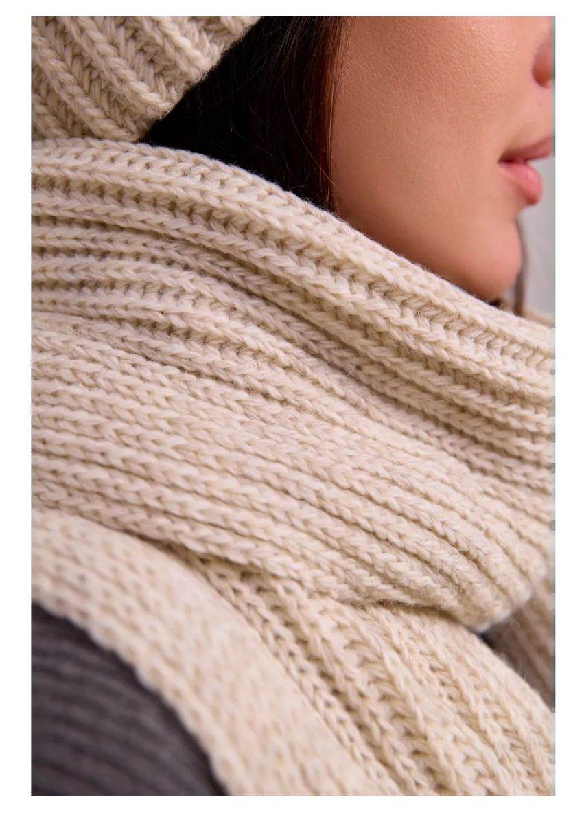 шапка + шарф - Сандра No Brand Жіночий зимовий комплект (362185456)