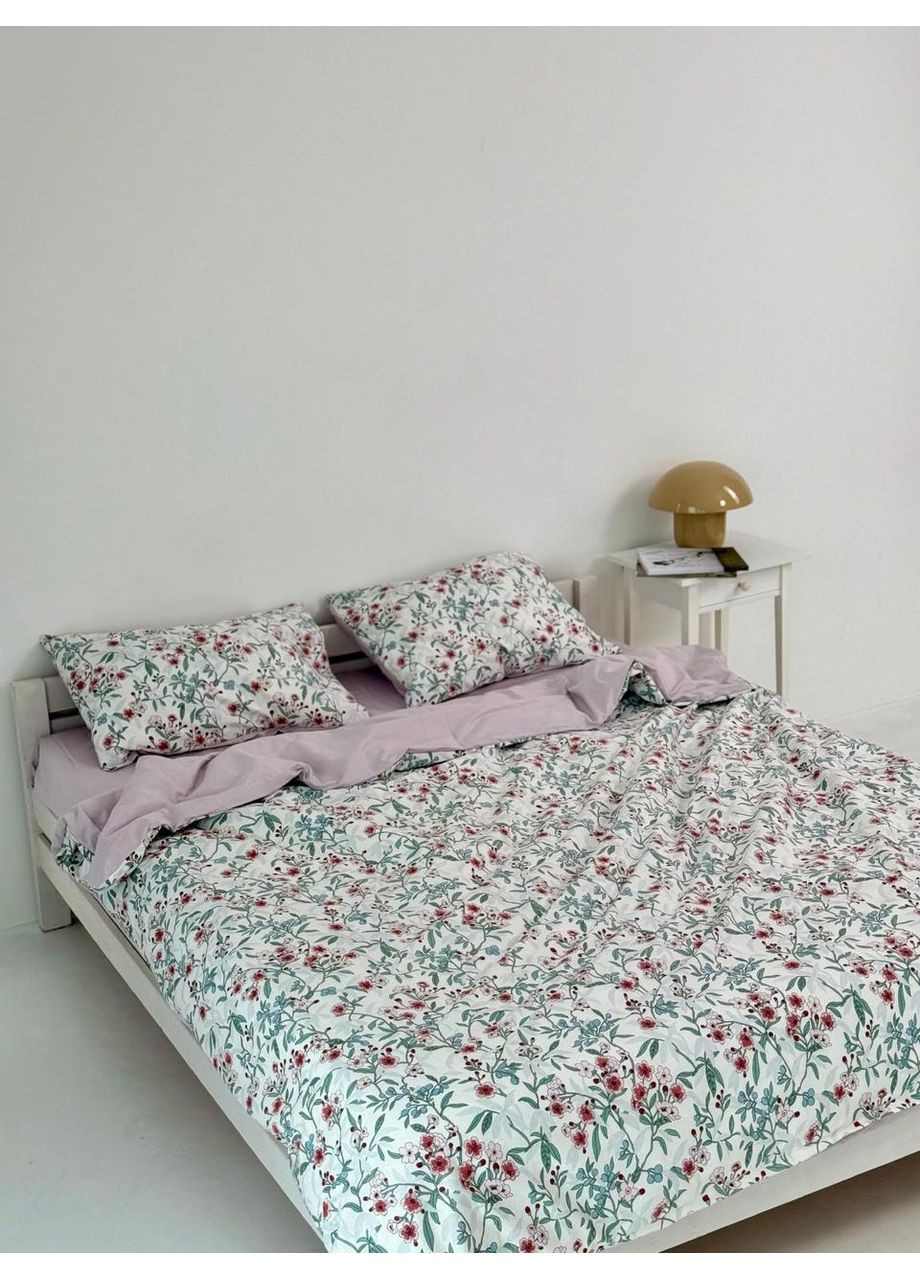 Постільна білизна з резинкою Алегія, сатин Двухспальний розмір, наволочки 70/70 No Brand (364220529)